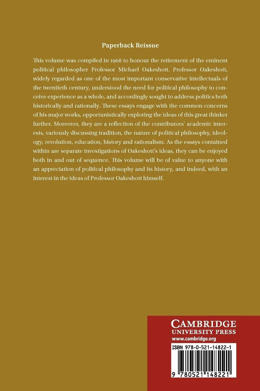 Rückseite: 9780521148221 | Politics and Experience | Preston King (u. a.) | Taschenbuch | 2010