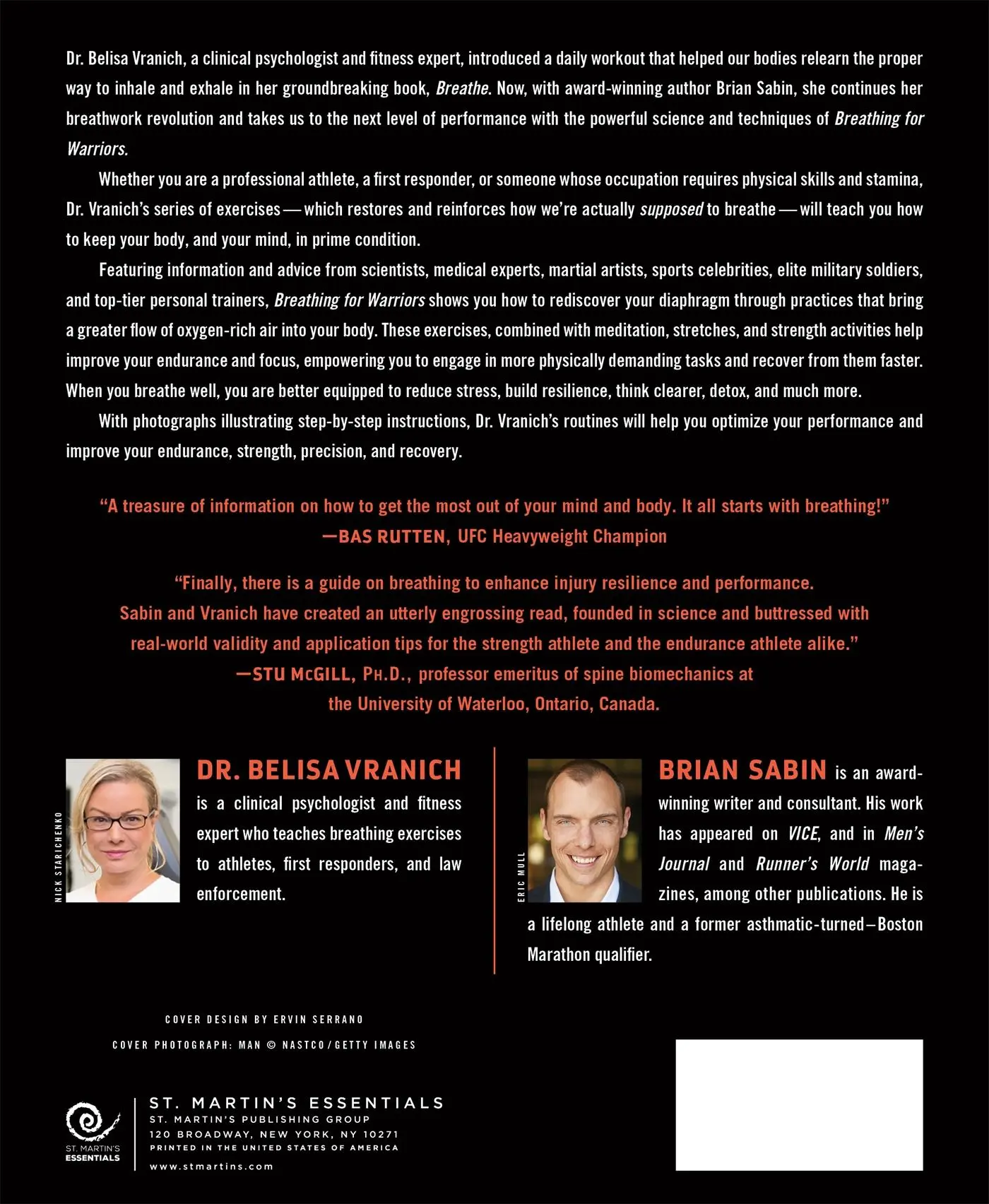 Rückseite: 9781250308221 | Breathing for Warriors | Belisa Vranich (u. a.) | Taschenbuch | 2020