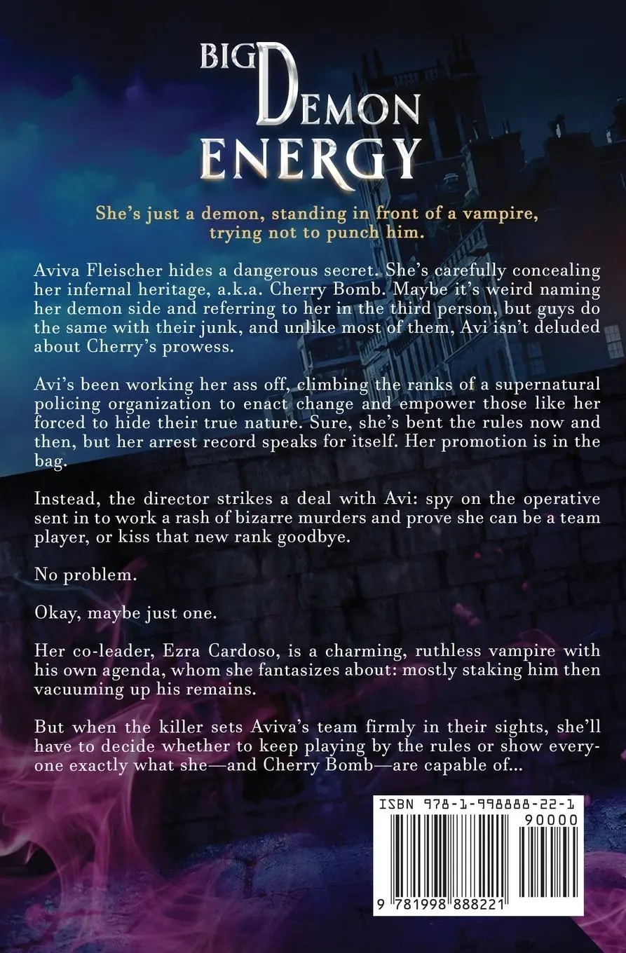 Rückseite: 9781998888221 | Big Demon Energy | An Enemies-To-Lovers Urban Fantasy | Deborah Wilde