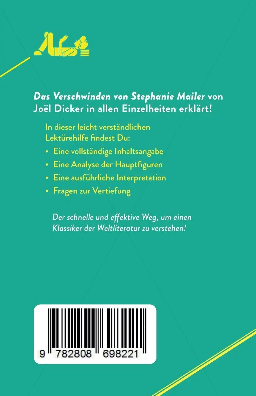 Rückseite: 9782808698221 | Das Verschwinden von Stephanie Mailer | von Joël Dicker | Fleurot
