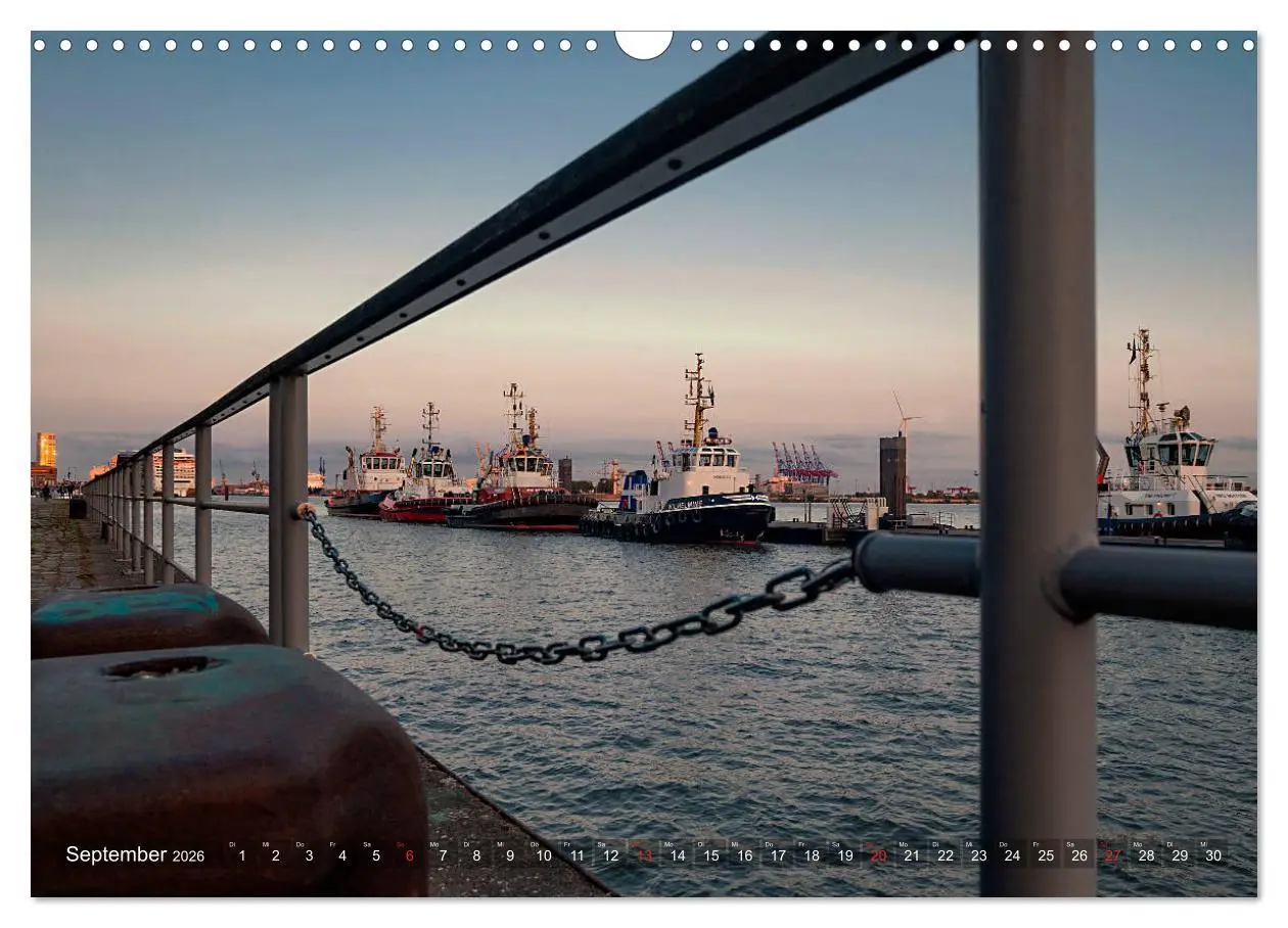 Bild: 9783457808221 | Hamburg Hafen (Wandkalender 2026 DIN A3 quer), CALVENDO Monatskalender