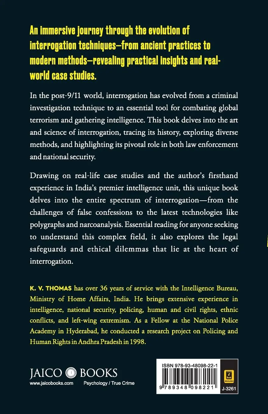 Rückseite: 9789348098221 | The Art of Interrogation | Kv Thomas | Taschenbuch | Englisch | 2025