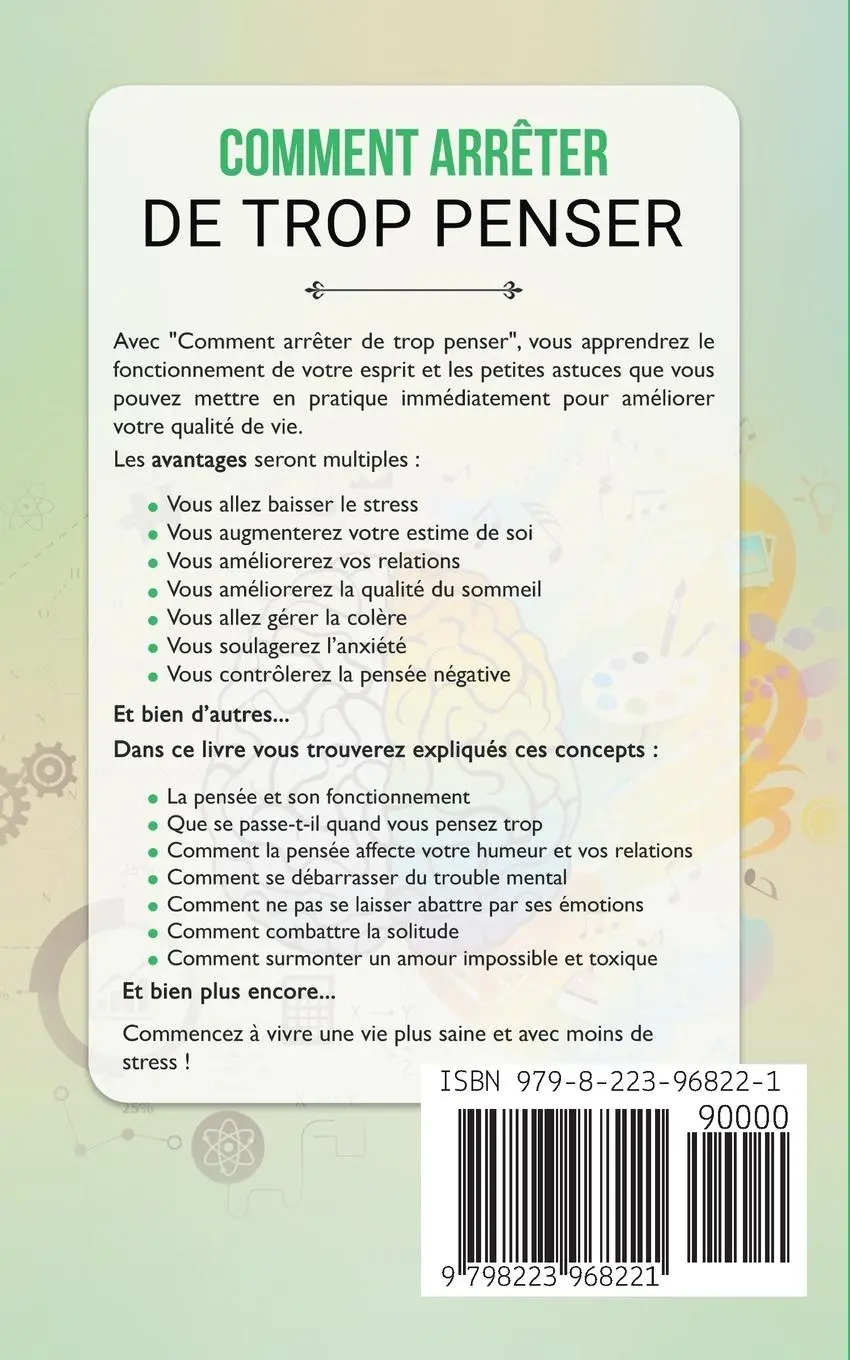 Rückseite: 9798223968221 | Comment Arrêter De Trop Penser | Adam Tusco | Taschenbuch | 2023
