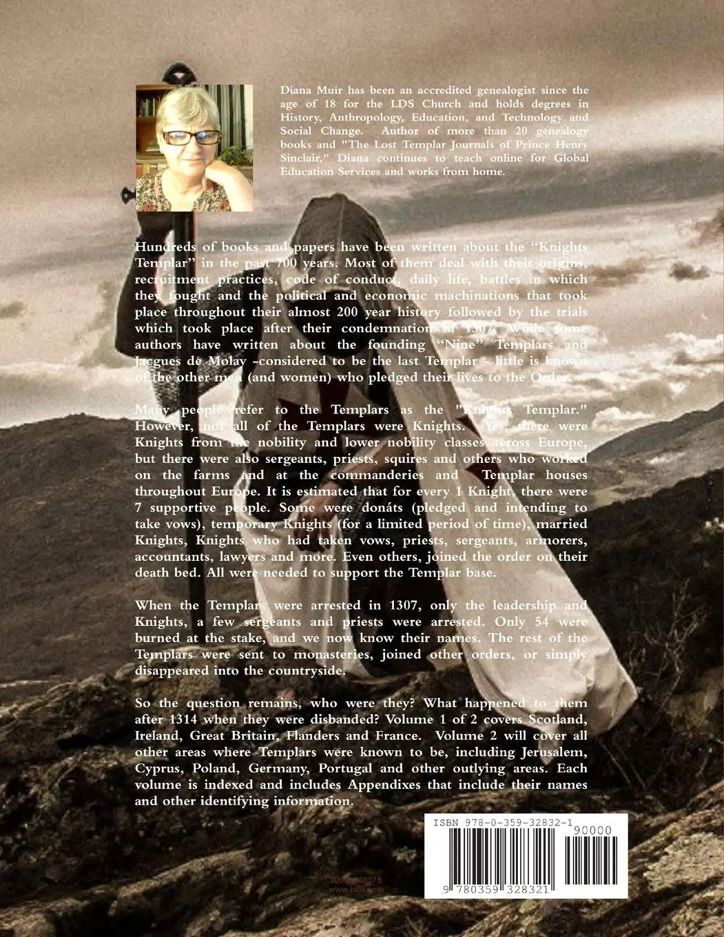 Rückseite: 9780359328321 | TEMPLARS Who were they? Where did the go? Vol 1 of 2 | Diana J Muir