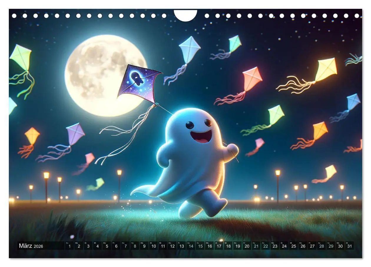 Bild: 9783457348321 | Spuk und Spiel: Ein Jahr mit kleinen Plagegeistern (Wandkalender...