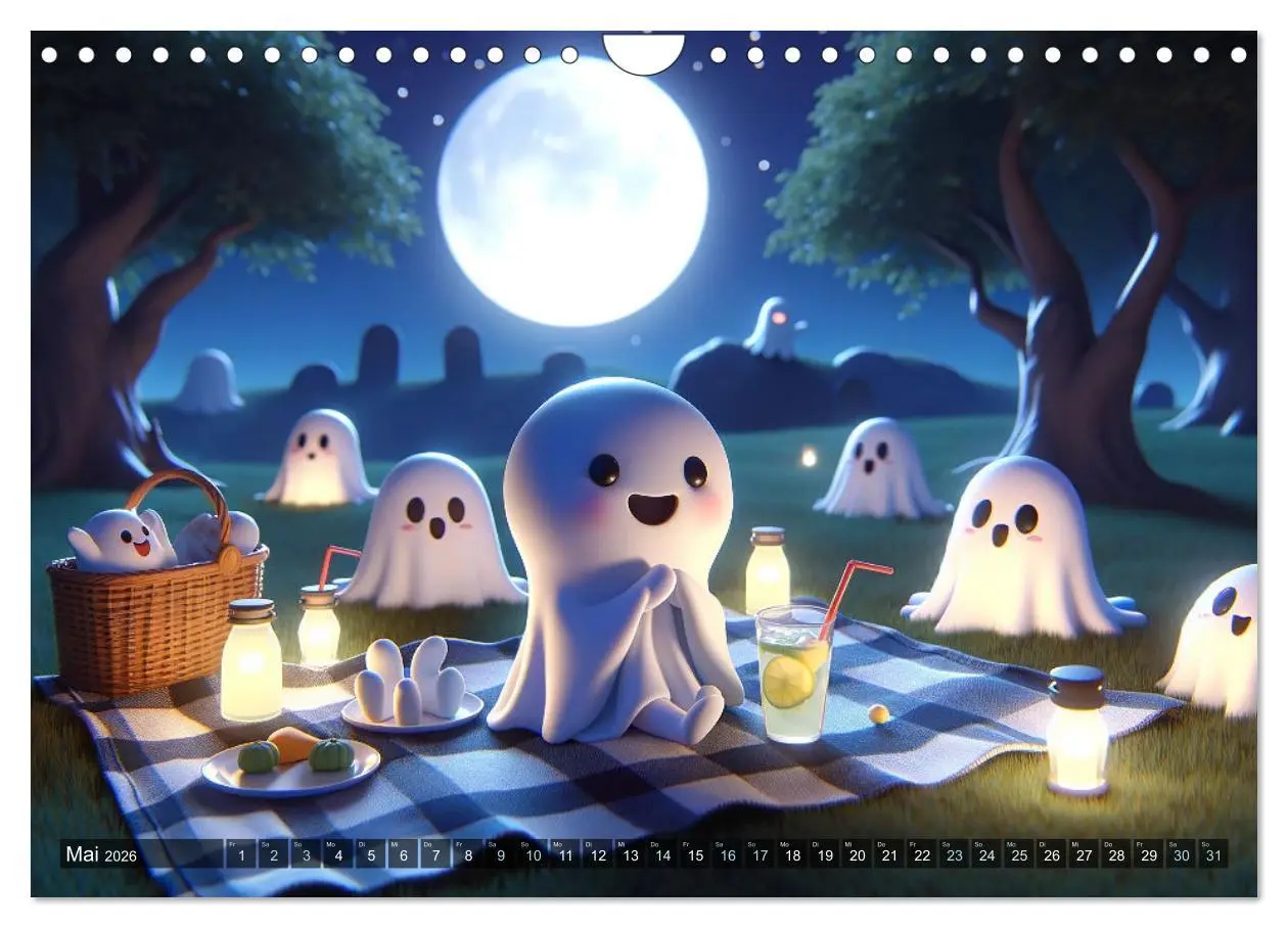Bild: 9783457348321 | Spuk und Spiel: Ein Jahr mit kleinen Plagegeistern (Wandkalender...