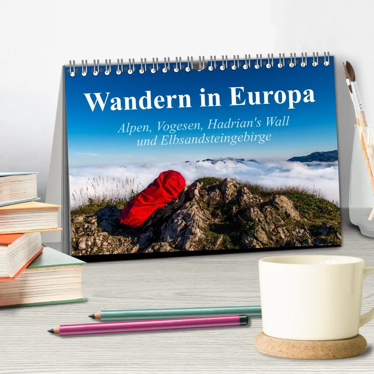 Bild: 9783516058321 | Wandern in Europa (Tischkalender 2026 DIN A5 quer), CALVENDO...