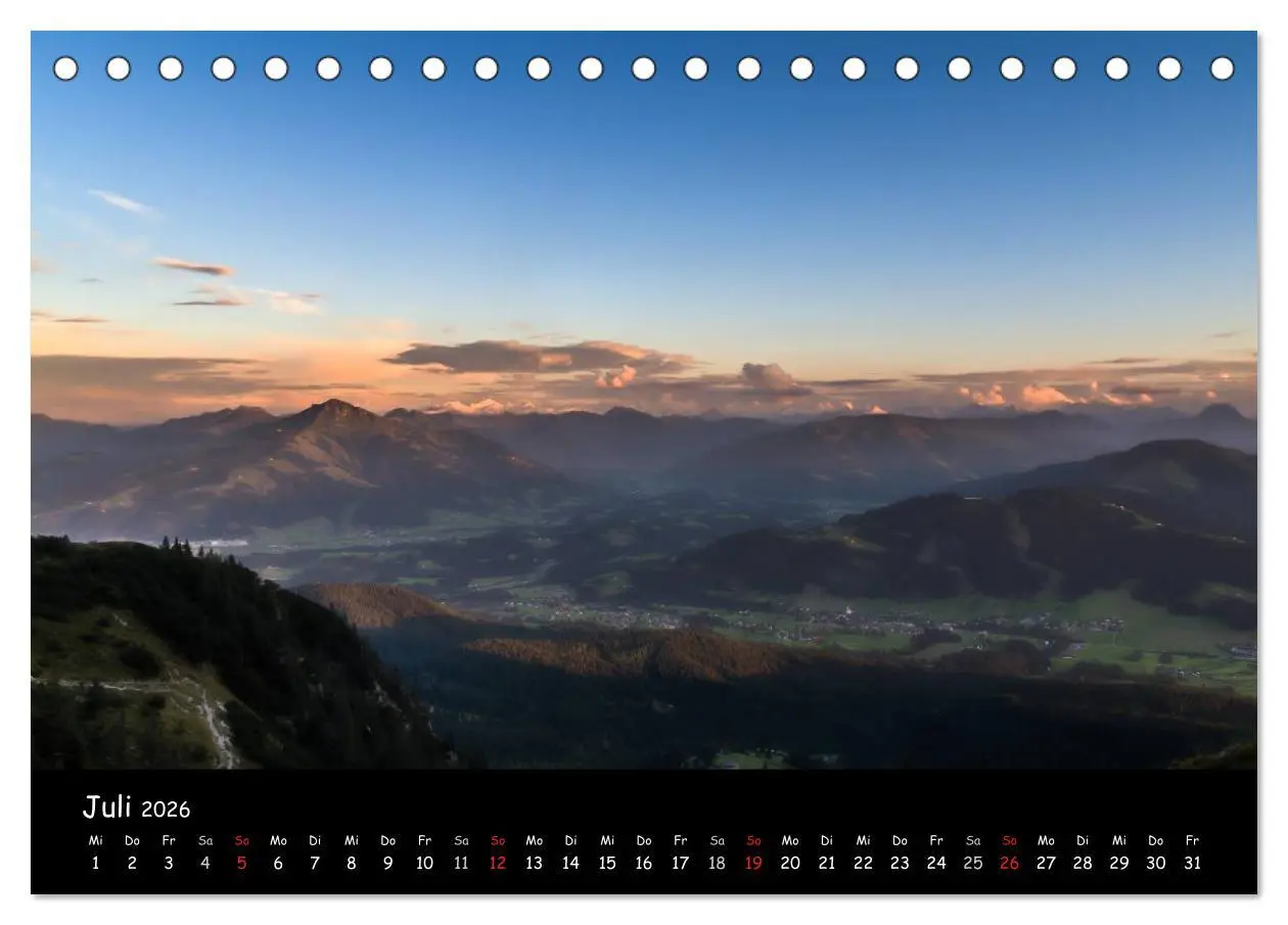 Bild: 9783516058321 | Wandern in Europa (Tischkalender 2026 DIN A5 quer), CALVENDO...