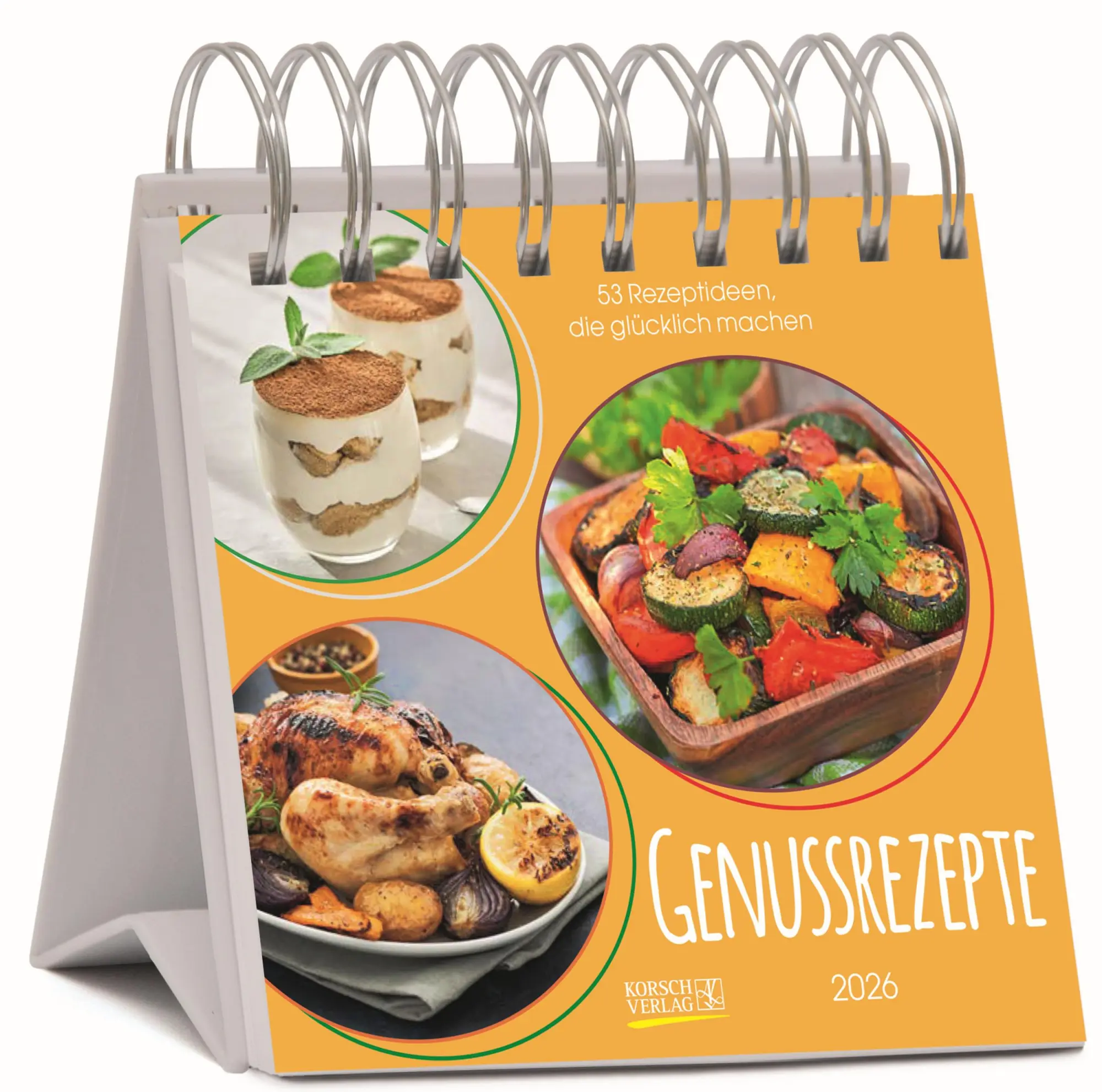 Cover: 9783731888321 | Genussrezepte 2026 | Verlag Korsch | Kalender | 54 S. | Deutsch | 2026