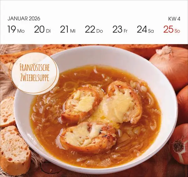 Bild: 9783731888321 | Genussrezepte 2026 | Verlag Korsch | Kalender | 54 S. | Deutsch | 2026
