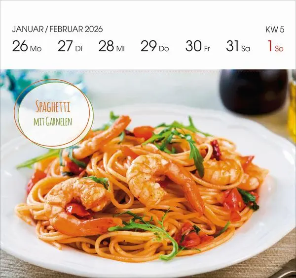 Bild: 9783731888321 | Genussrezepte 2026 | Verlag Korsch | Kalender | 54 S. | Deutsch | 2026
