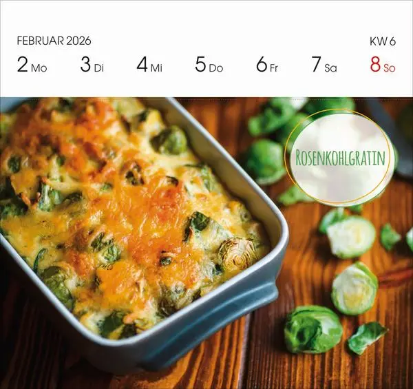 Bild: 9783731888321 | Genussrezepte 2026 | Verlag Korsch | Kalender | 54 S. | Deutsch | 2026