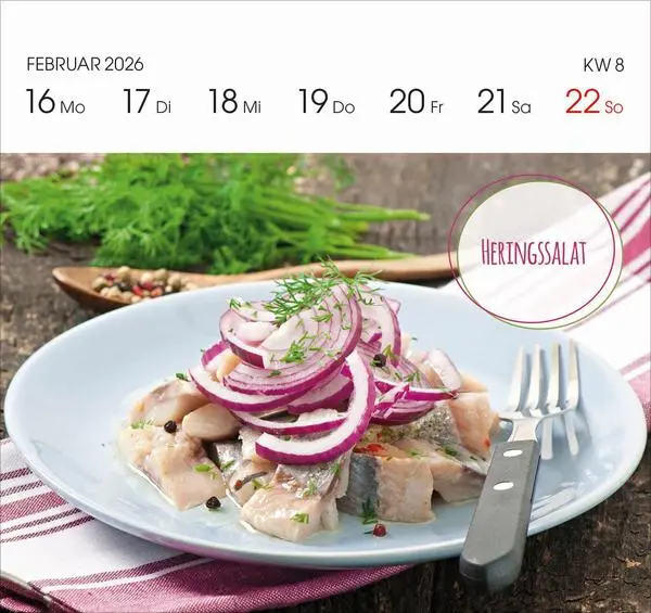 Bild: 9783731888321 | Genussrezepte 2026 | Verlag Korsch | Kalender | 54 S. | Deutsch | 2026