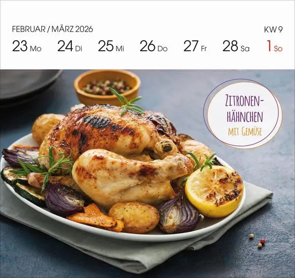 Bild: 9783731888321 | Genussrezepte 2026 | Verlag Korsch | Kalender | 54 S. | Deutsch | 2026