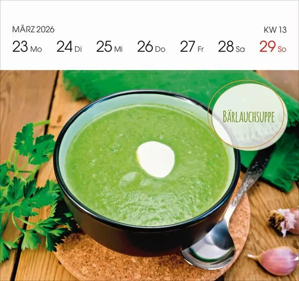 Bild: 9783731888321 | Genussrezepte 2026 | Verlag Korsch | Kalender | 54 S. | Deutsch | 2026