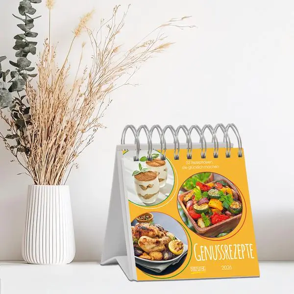 Bild: 9783731888321 | Genussrezepte 2026 | Verlag Korsch | Kalender | 54 S. | Deutsch | 2026