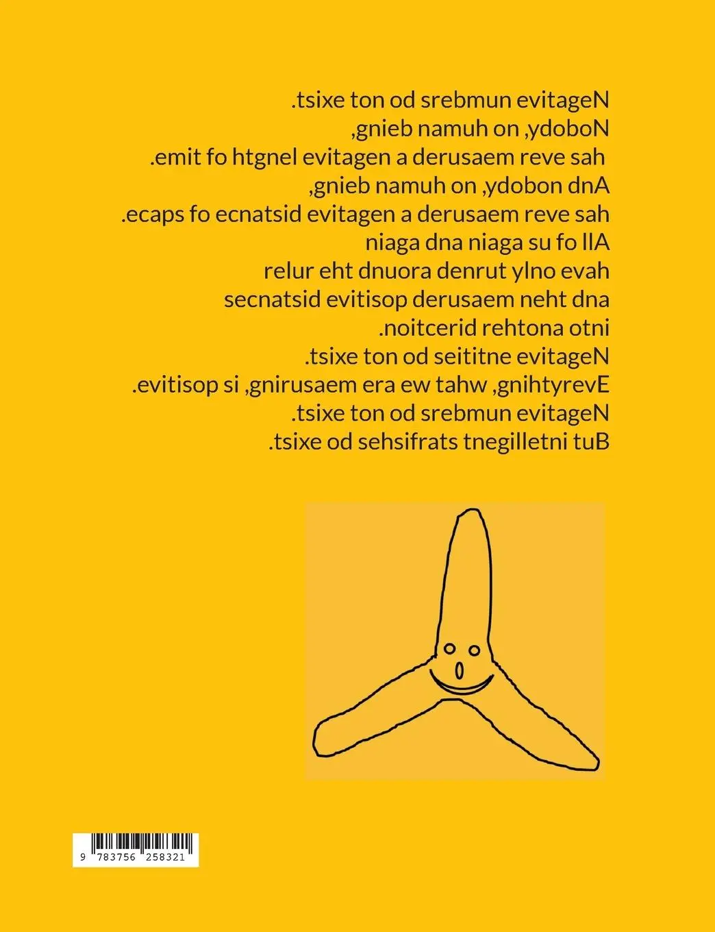 Rückseite: 9783756258321 | tsixE toN oD srebmuN evitageN | Negative numbers do not exist | Horn
