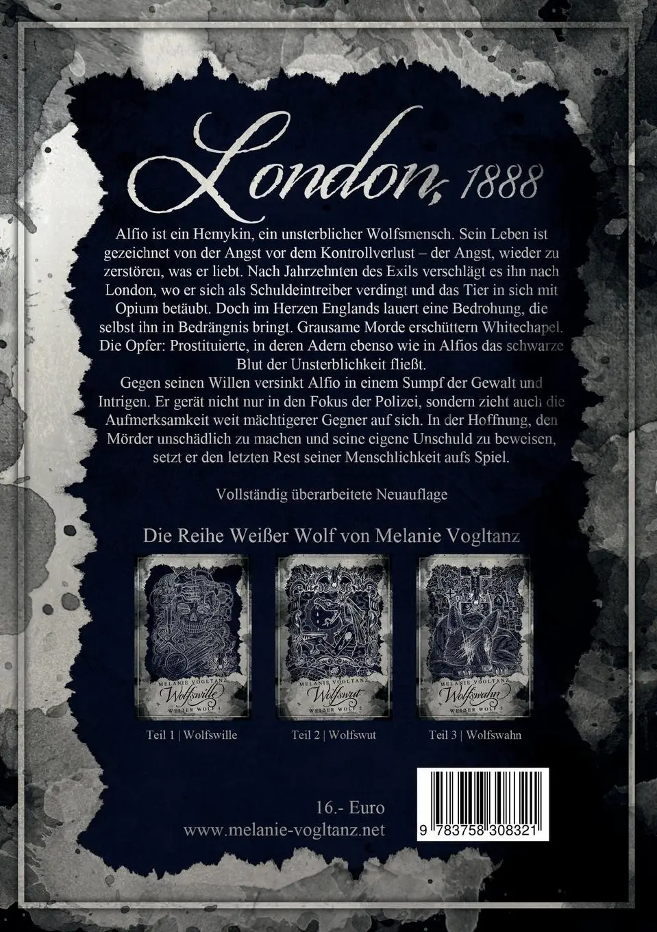 Rückseite: 9783758308321 | Wolfswille | Melanie Vogltanz | Taschenbuch | Weißer Wolf | Paperback