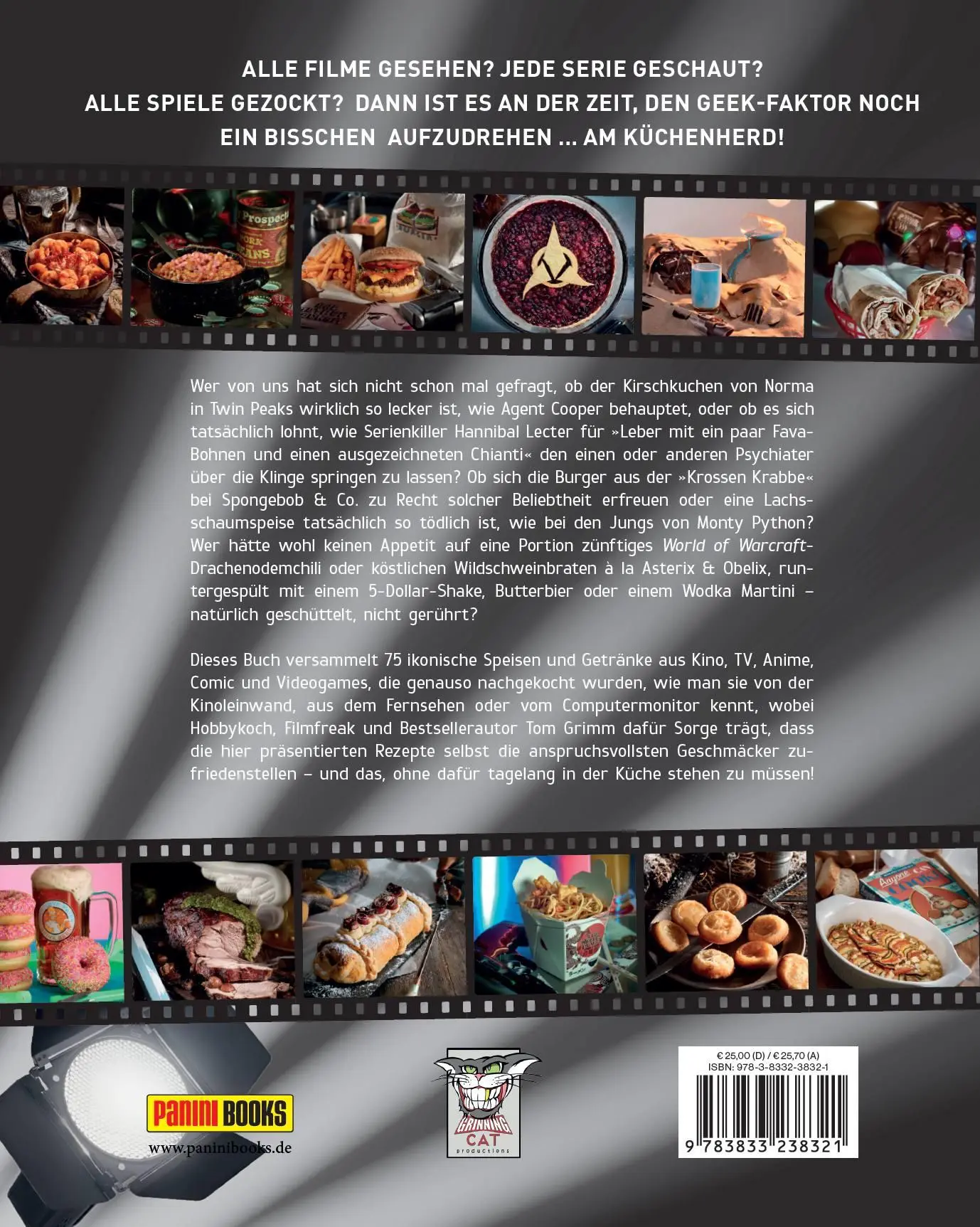 Rückseite: 9783833238321 | HOLLYFOOD: 75 Rezepte für Filmfans, Serienjunkies, Geeks und Nerds