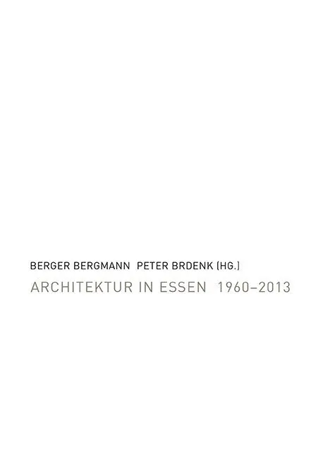 Cover: 9783837508321 | Architektur in Essen 1960–2013 | Holger Krüssmann | Taschenbuch | 2014