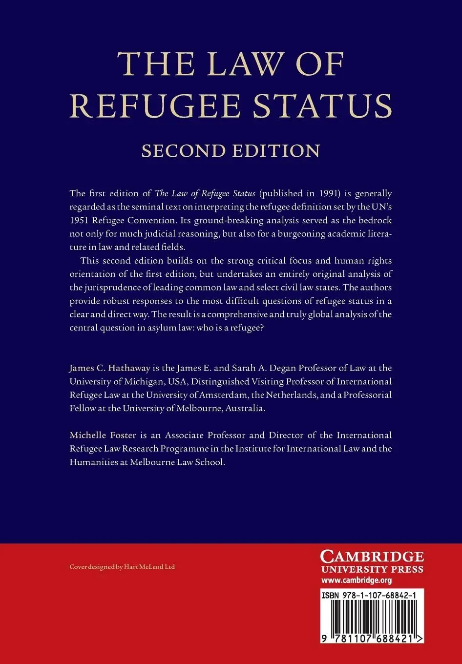 Rückseite: 9781107688421 | The Law of Refugee Status | James C. Hathaway (u. a.) | Taschenbuch