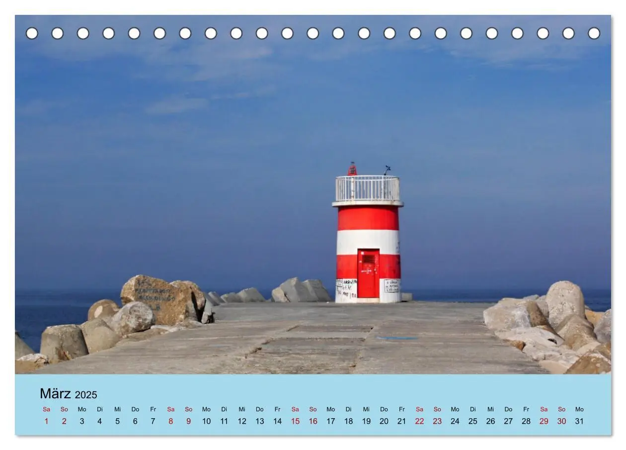 Bild: 9783435008421 | Nazare (Tischkalender 2025 DIN A5 quer), CALVENDO Monatskalender