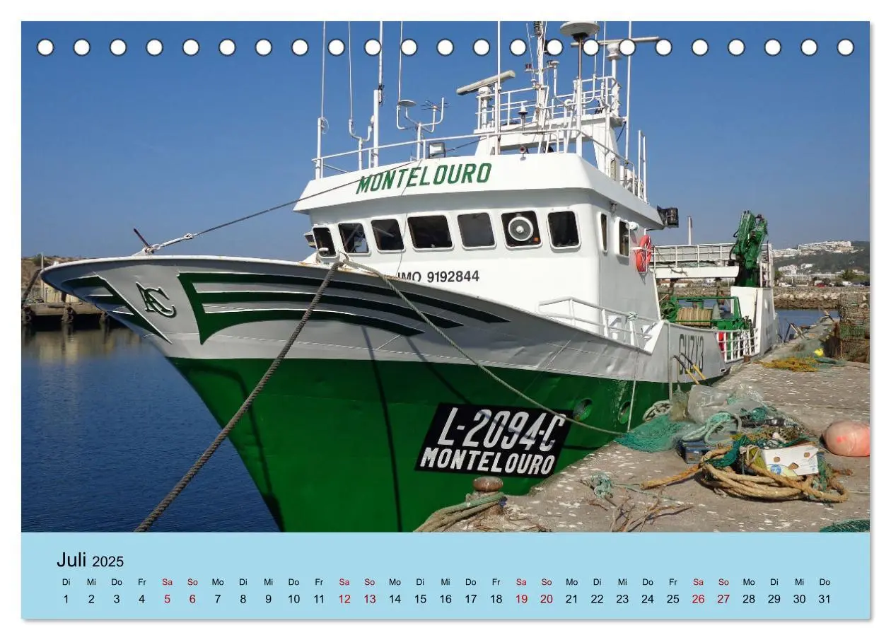 Bild: 9783435008421 | Nazare (Tischkalender 2025 DIN A5 quer), CALVENDO Monatskalender
