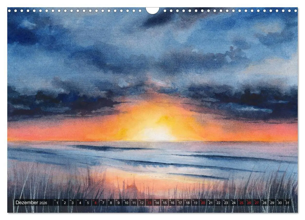 Bild: 9783457958421 | Landschaft in Aquarell (Wandkalender 2026 DIN A3 quer), CALVENDO...