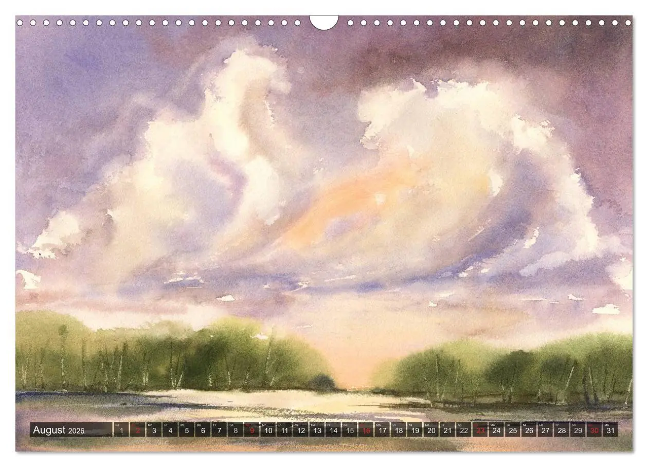 Bild: 9783457958421 | Landschaft in Aquarell (Wandkalender 2026 DIN A3 quer), CALVENDO...
