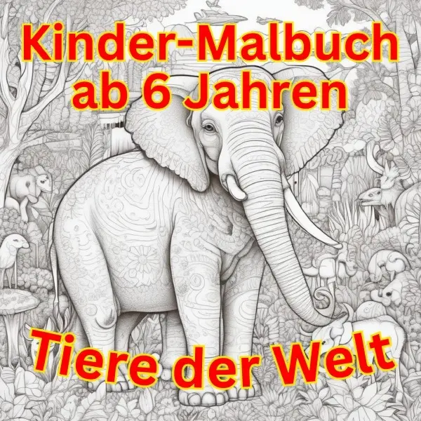 Cover: 9783759838421 | Kinder Malbuch ab 6 Jahren - Tiere der Welt | Marvin Lanzar-Tore
