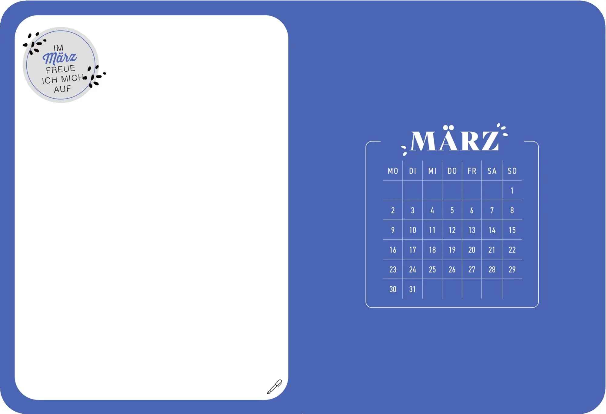 Bild: 4050003958521 | Mein Jahr 2026 - Blumen (All about blue) | Kalender | 144 S. | Deutsch