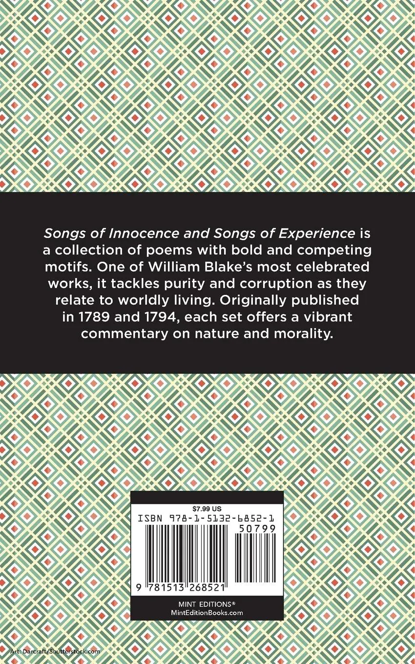 Rückseite: 9781513268521 | Songs of Innocence and Songs of Experience | William Blake | Buch