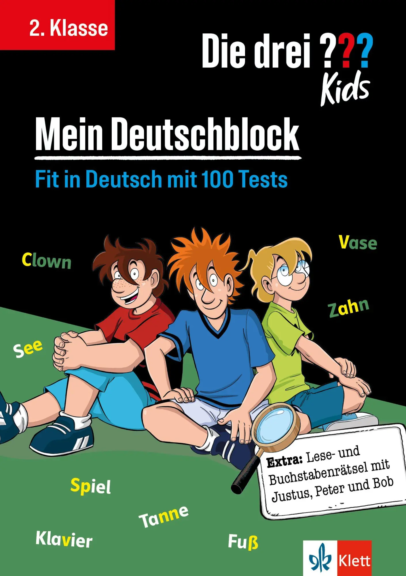 Cover: 9783129498521 | Die drei ??? Kids: Mein Deutschblock 2. Klasse | Taschenbuch | 128 S.