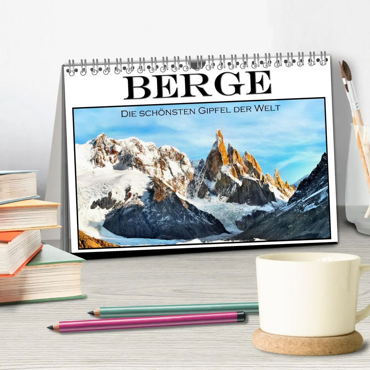 Bild: 9783457498521 | Berge - Die schönsten Gipfel der Welt (Tischkalender 2026 DIN A5...