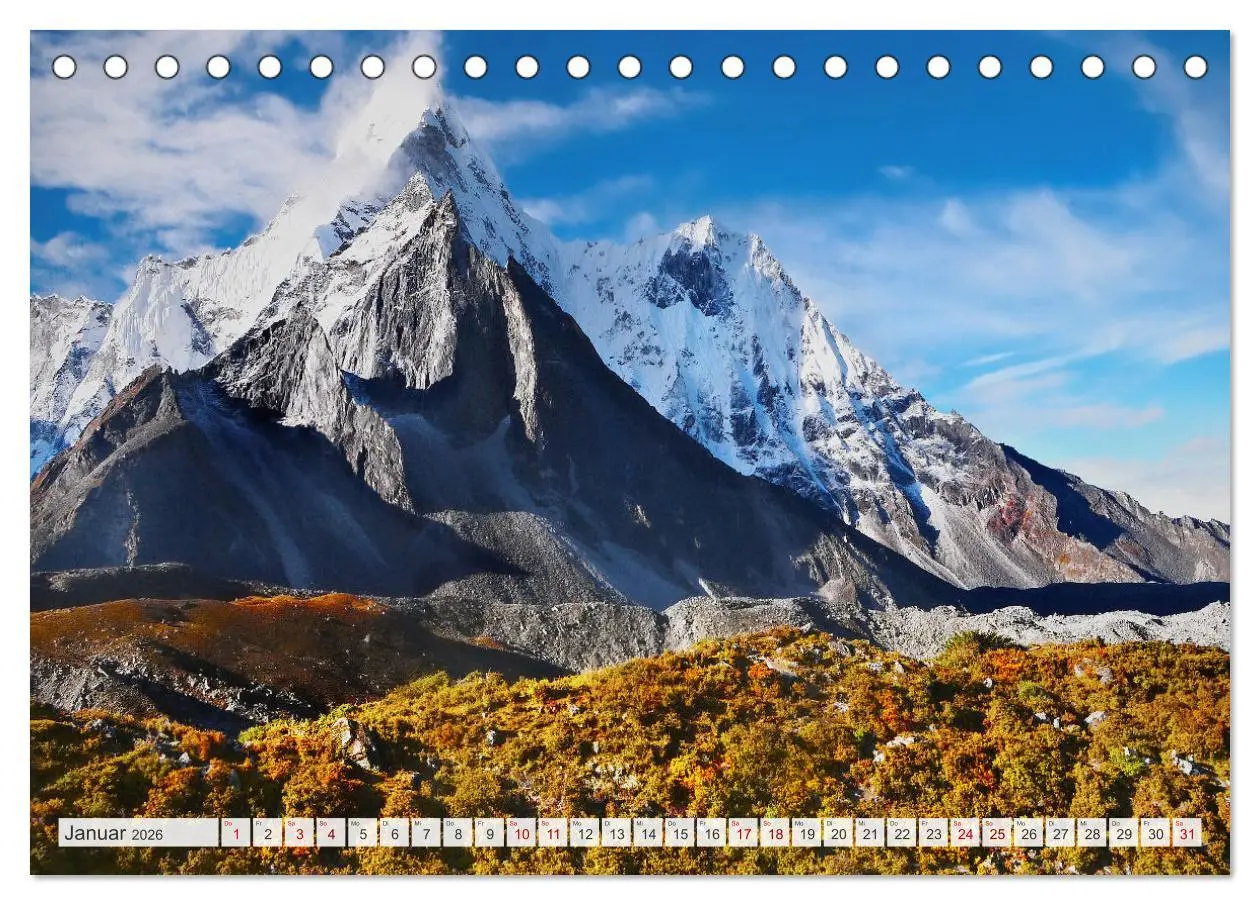 Bild: 9783457498521 | Berge - Die schönsten Gipfel der Welt (Tischkalender 2026 DIN A5...