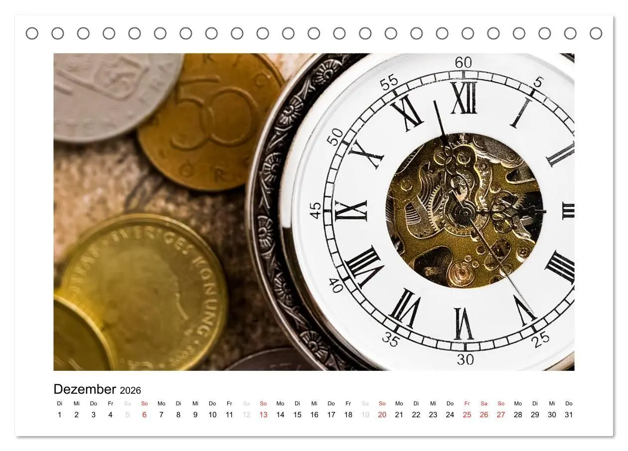 Bild: 9783457948521 | Uhren aus aller Welt (Tischkalender 2026 DIN A5 quer), CALVENDO...