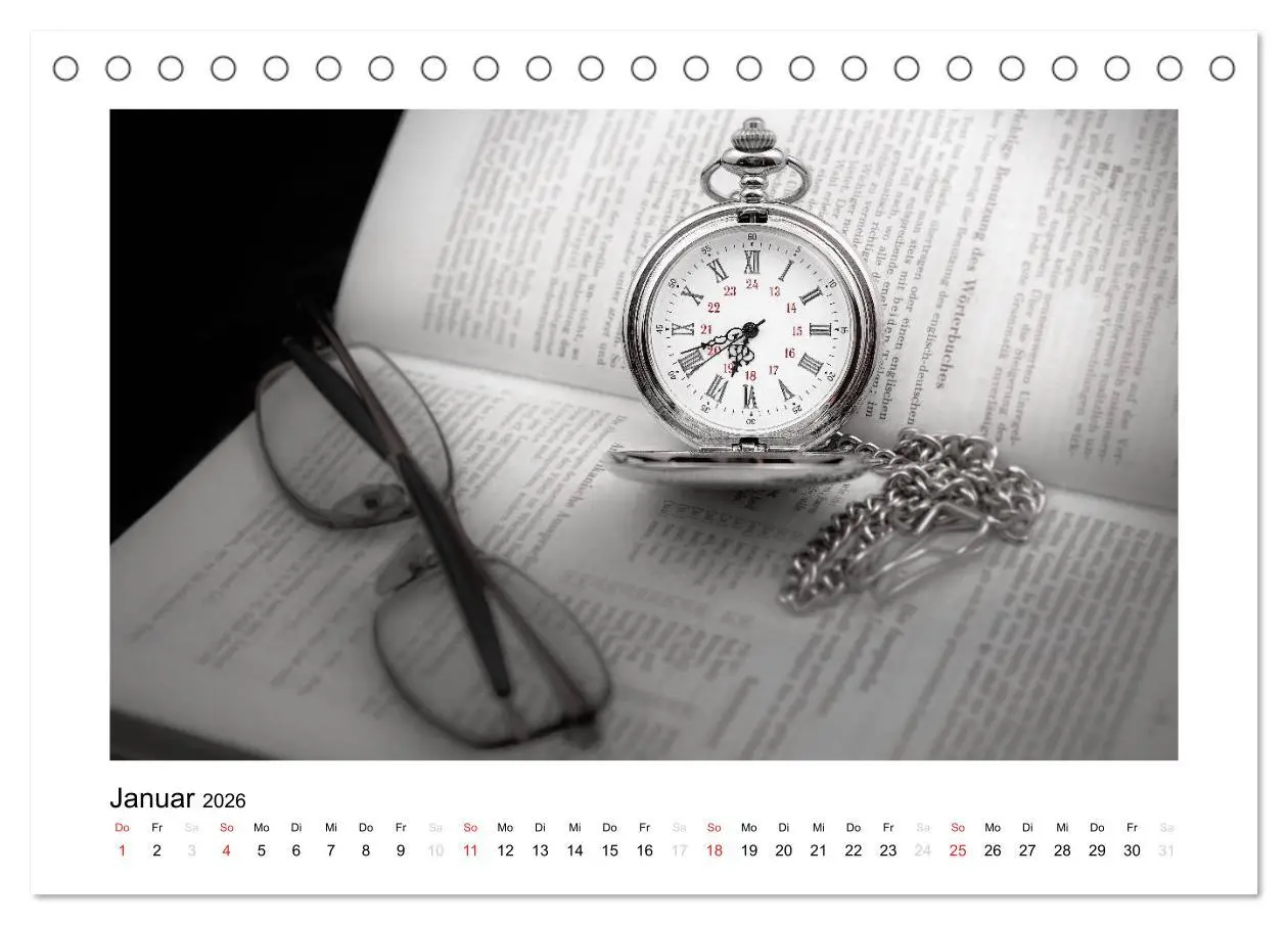 Bild: 9783457948521 | Uhren aus aller Welt (Tischkalender 2026 DIN A5 quer), CALVENDO...