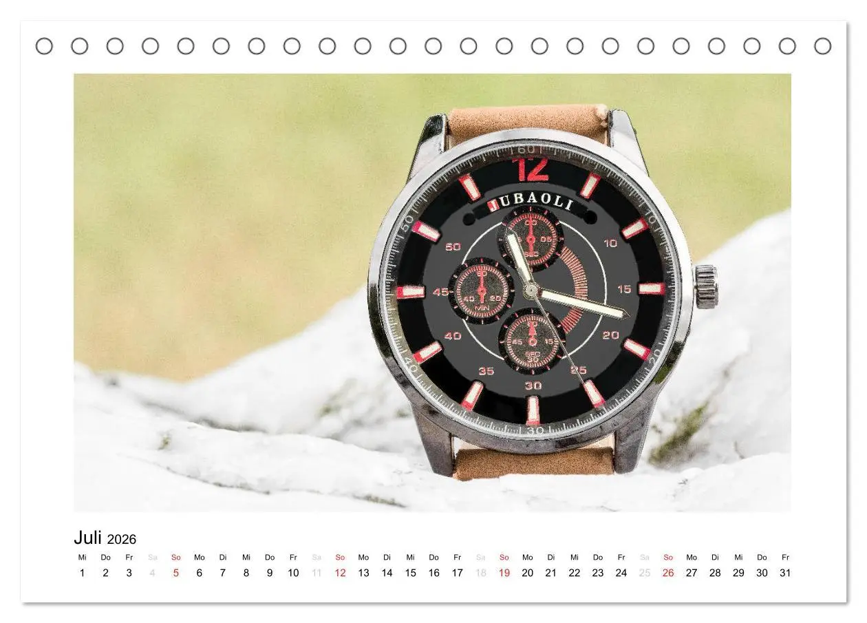 Bild: 9783457948521 | Uhren aus aller Welt (Tischkalender 2026 DIN A5 quer), CALVENDO...