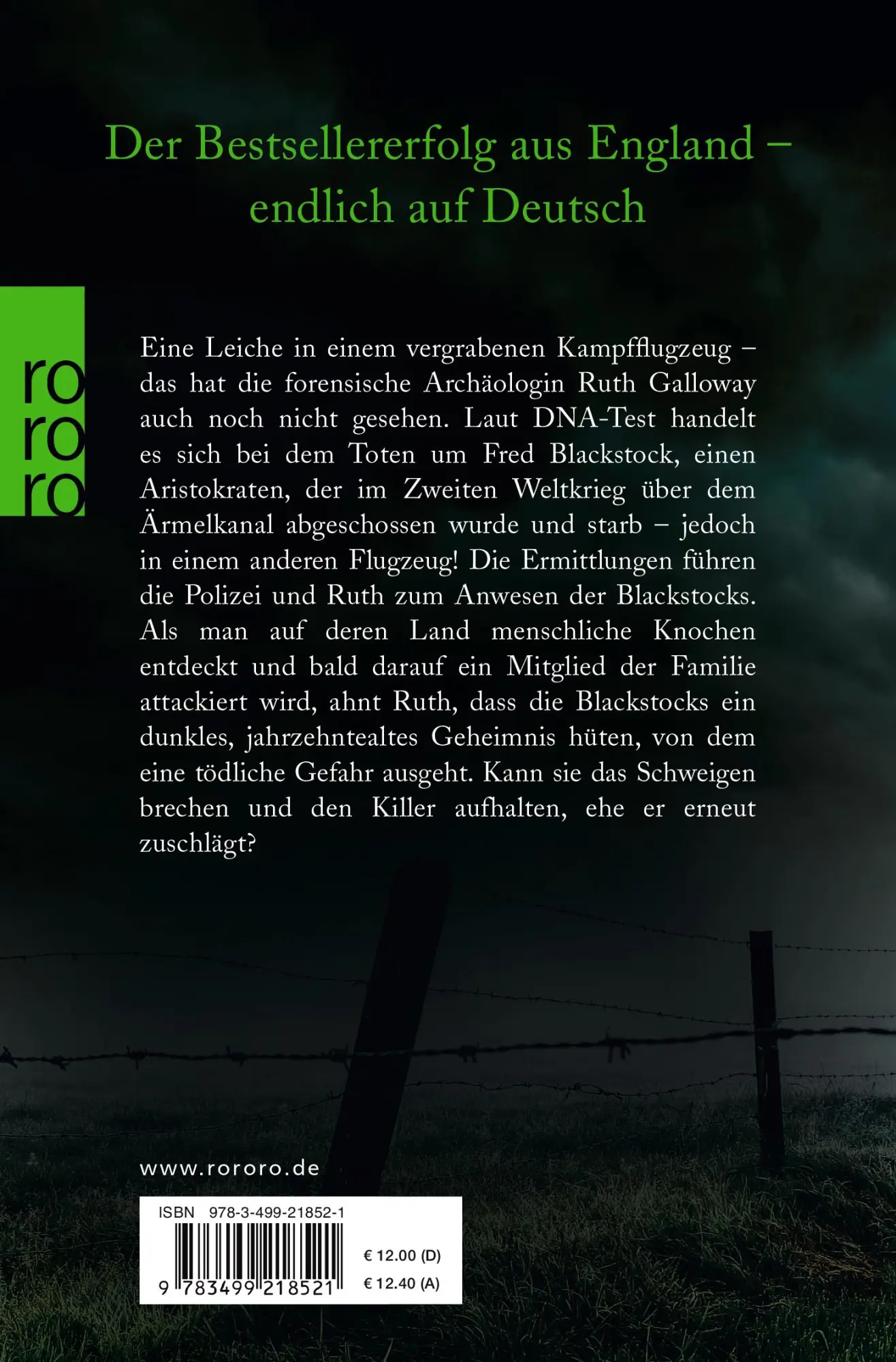 Rückseite: 9783499218521 | Grabesgrund | Kriminalroman | Elly Griffiths | Taschenbuch | 422 S.