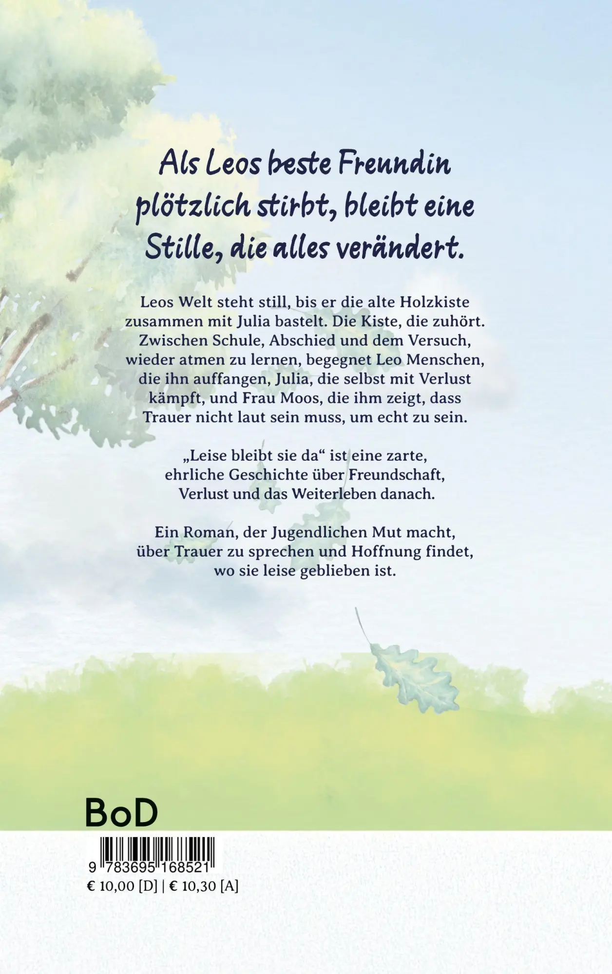 Rückseite: 9783695168521 | Leise bleibt sie da | Michaela Hirsch | Taschenbuch | 134 S. | Deutsch