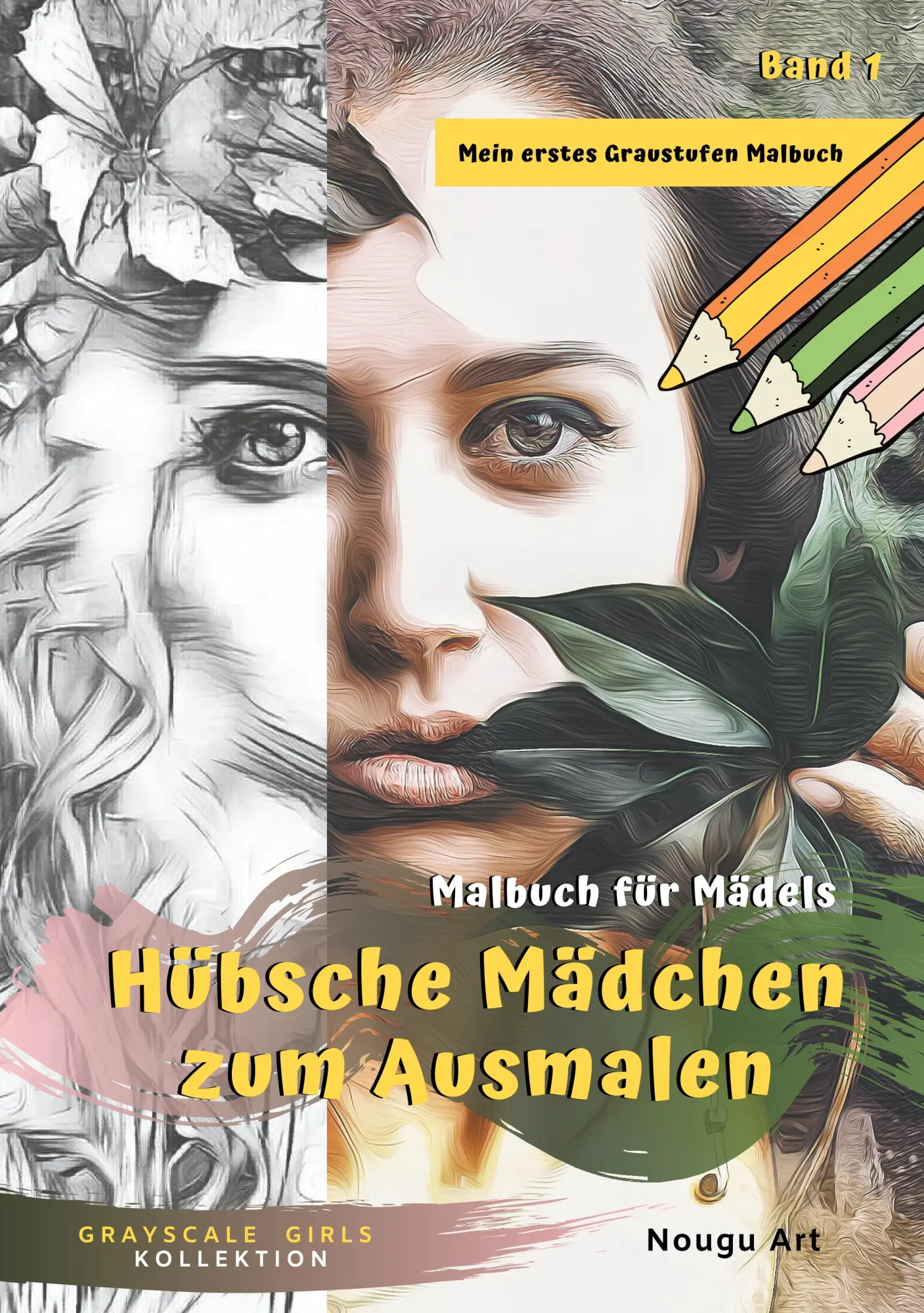 Cover: 9783749478521 | Hübsche Mädchen zum Ausmalen Malbuch für Mädels | Nougu Art | Buch