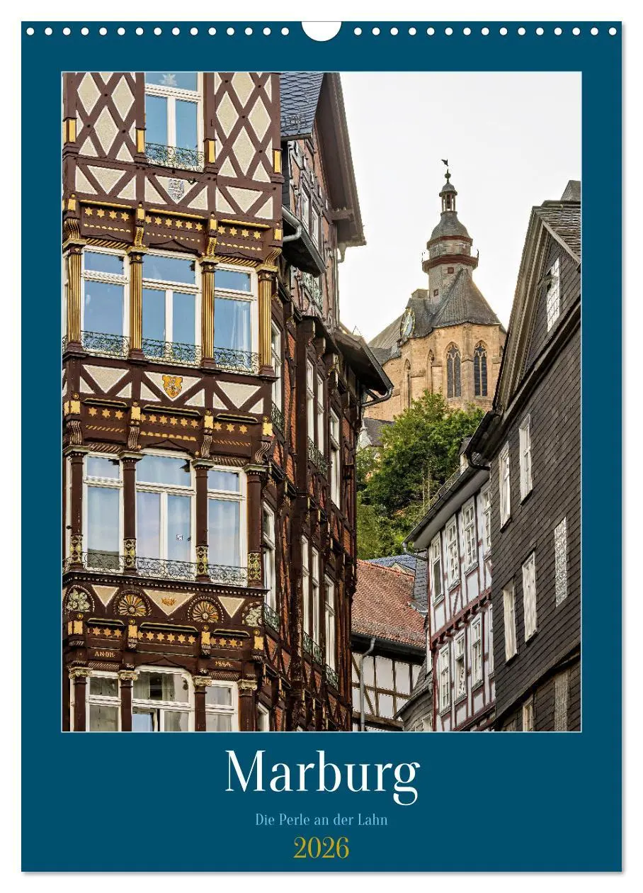 Cover: 9783457248621 | Marburg - Die Perle an der Lahn (Wandkalender 2026 DIN A3 hoch),...