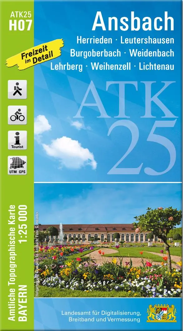 Cover: 9783899338621 | Ansbach 1 : 25 000 | Digitalisierung | (Land-)Karte | Deutsch | 2021