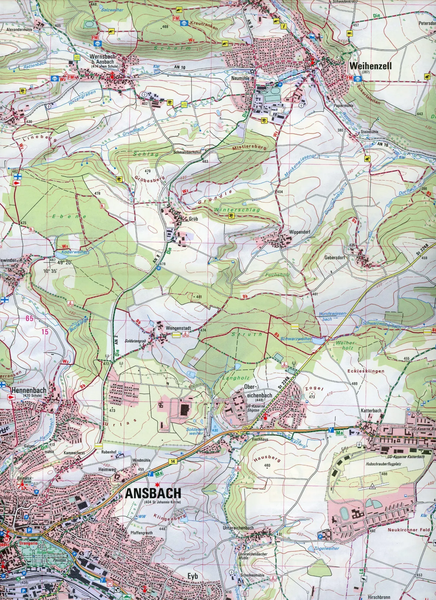 Bild: 9783899338621 | Ansbach 1 : 25 000 | Digitalisierung | (Land-)Karte | Deutsch | 2021
