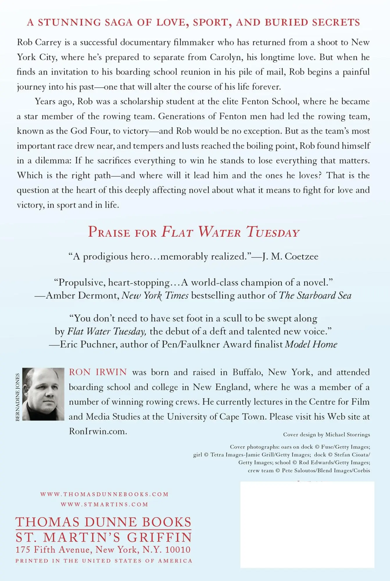 Rückseite: 9781250048721 | Flat Water Tuesday | Ron Irwin | Taschenbuch | Kartoniert / Broschiert
