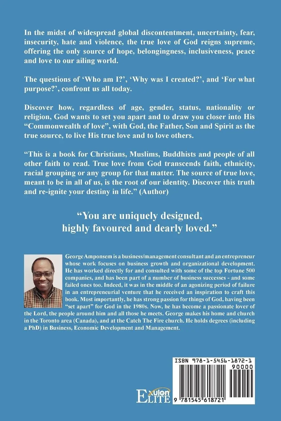 Rückseite: 9781545618721 | Set Apart: By Love, For Love And to Love | George Amponsem | Buch