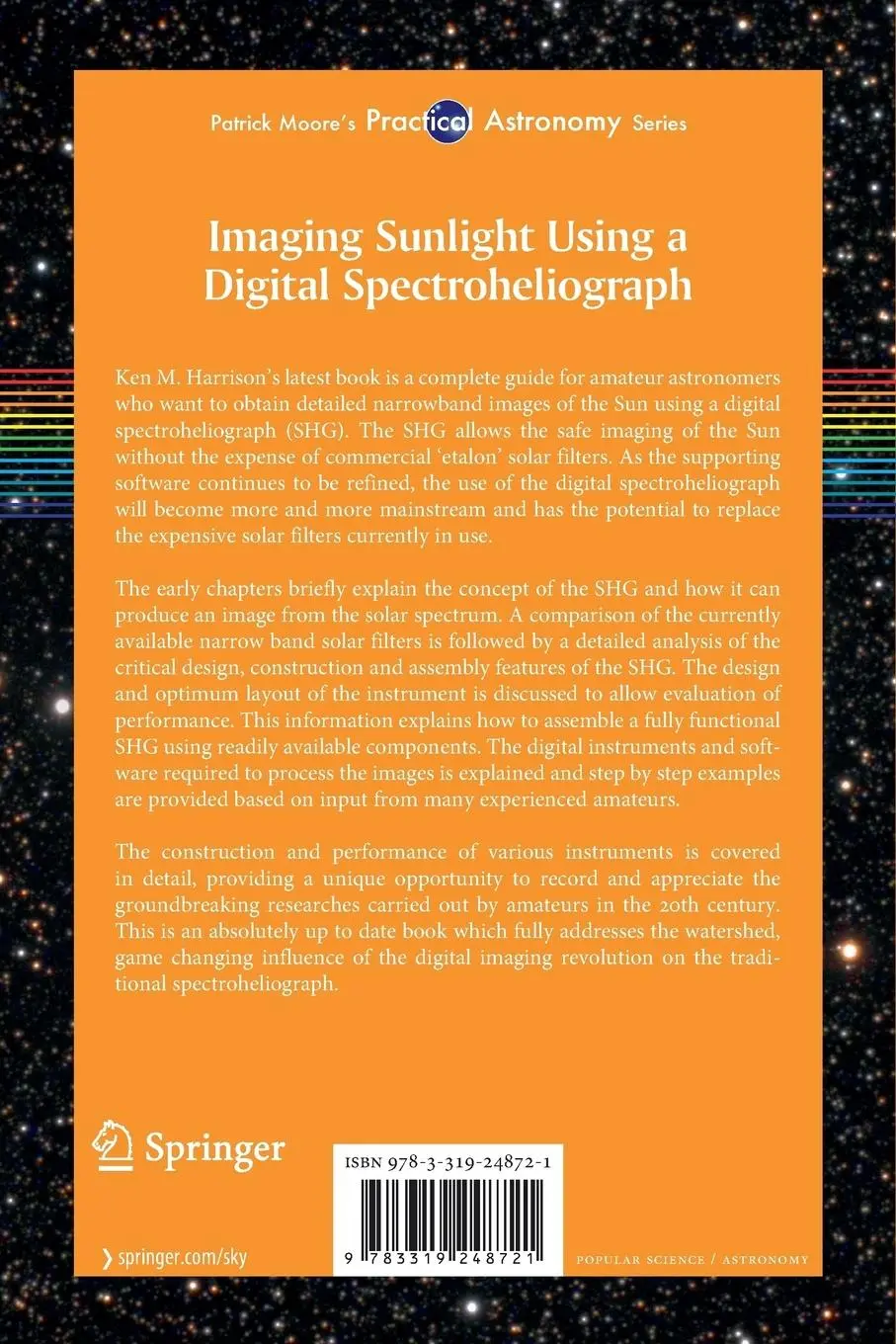 Rückseite: 9783319248721 | Imaging Sunlight Using a Digital Spectroheliograph | Ken M. Harrison