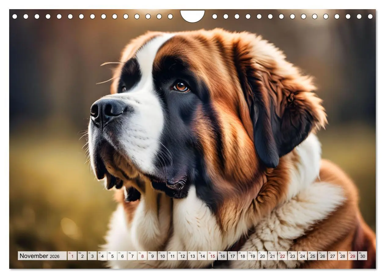 Bild: 9783457308721 | Gigant Bernhardiner (Wandkalender 2026 DIN A4 quer), CALVENDO...