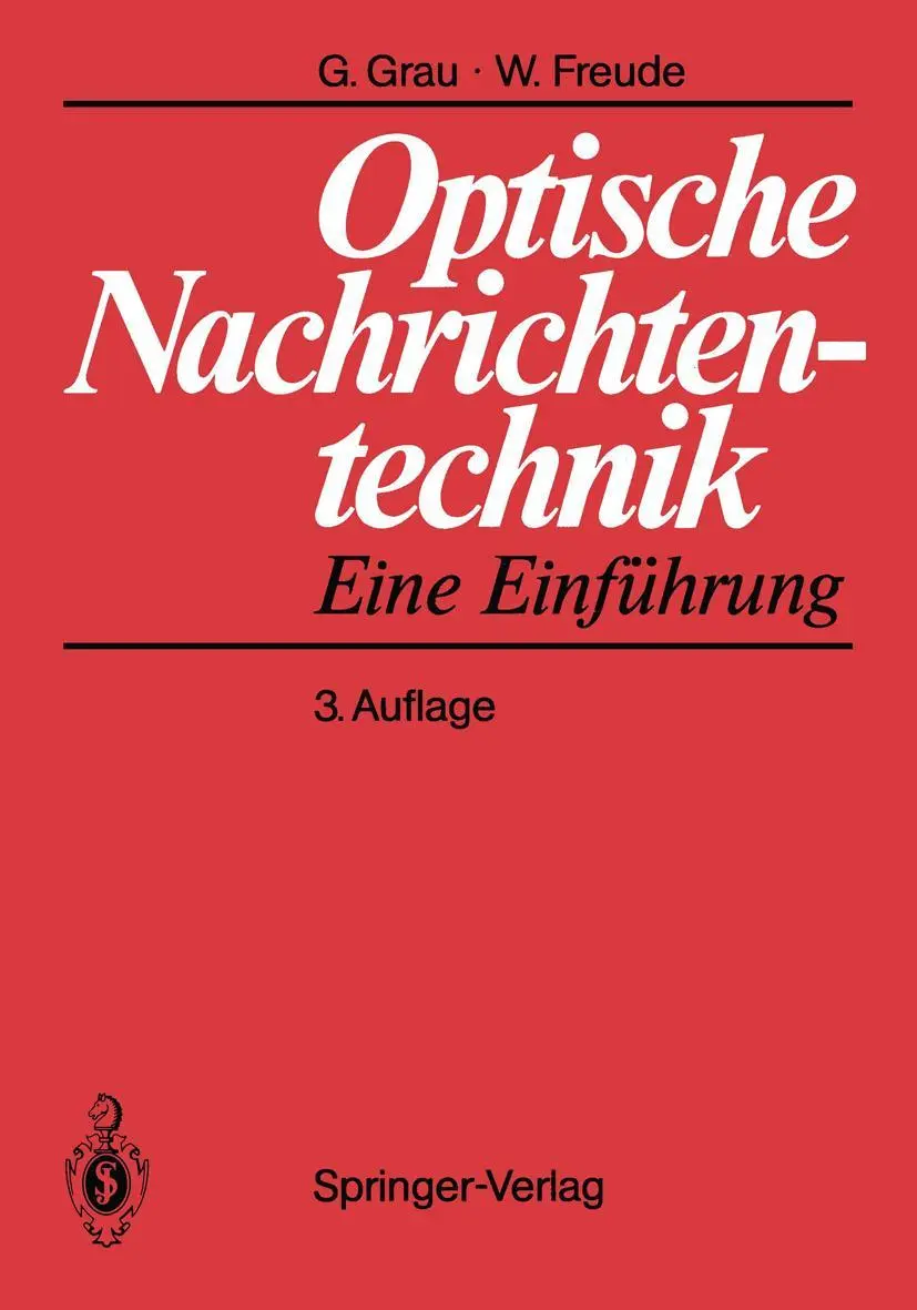 Cover: 9783540538721 | Optische Nachrichtentechnik | Eine Einführung | Freude (u. a.) | Buch