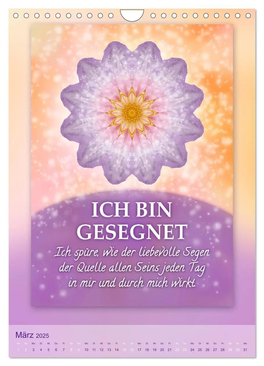 Bild: 9783435998821 | ICH BIN Licht und Liebe - Kalender (Wandkalender 2025 DIN A4 hoch),...